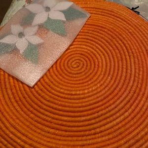 Kate Spade Spice Things Up Orange Straw Tote